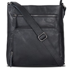 Leather Bags And Wallets: Greenwood Leather Greymouth Shoulder Bag ~ Black