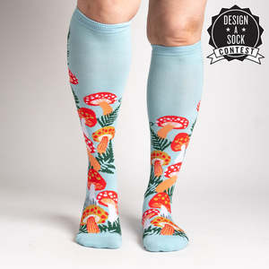 Wonderland Mushrooms - Knee Highs by Sock it to Me