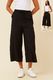 Caroline Morgan 7/8 Wide Leg Trousers ~ Black