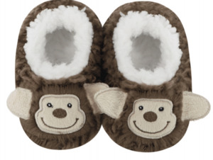 Slumbies® Cosy Baby Slippers ~ Monkey