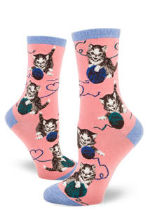 String Cat  - Ladies Crew by Modsocks