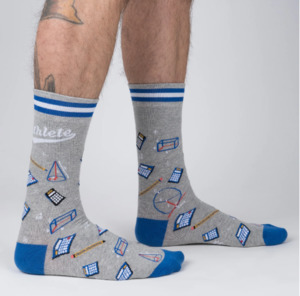 Mathlete - Men's Crew Socks by Sock it to Me