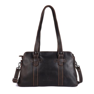 Leather Bags And Wallets: Greenwood Marlow Leather Tote Dark Brown