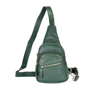 Greenwood Leather Summit Sling Backpack ~ Green