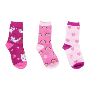 Socks For The Kids: Look At Me Meow Kids Crew Socks Pack of 3 ~ Sock it to Me ~ Two Sizes
