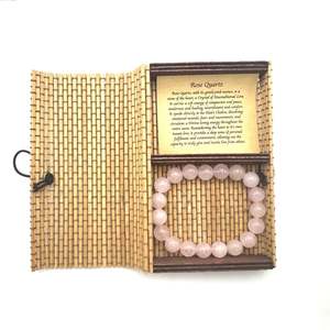Jewellery By Via Smith: Crystal Bracelet 10mm ~ Rose Quartz