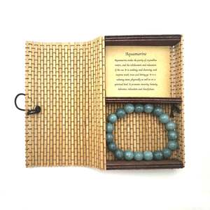 Jewellery By Via Smith: Crystal Bracelet 10mm ~ Aquamarine