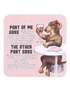 Splosh Mugs Plant Pots Soft Toys: Olive & Co. Drunk Coaster