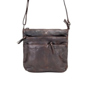 Leather Bags And Wallets: Greenwood Leather Shona Crossbody ~ Brown