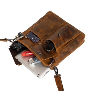 Greenwood Leather Tauranga Crossbody Bag ~ Camel