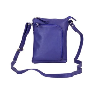 Greenwood Leather Hazel Compact Crossbody Bag ~ Purple