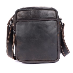 Greenwood Leather Carter Crossbody Bag ~ Chocolate