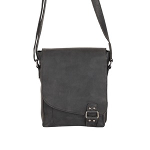 Greenwood Leather Hobart Shoulder Bag ~ Black