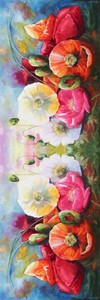 Poppy Bloom Cotton/Modal Designer Scarf