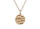 Silk Wave Pendant, Yellow Gold
