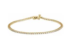 Diamond Bracelets: Diamond Tennis Bracelet, Yellow Gold