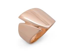 Signature: Signature Asymmetric Ring, Red Gold