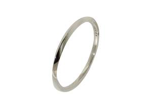 Mobius: Square Möbius Twist Bangle, Sterling Silver