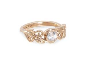 Latest Designs: Diamond Elvish Vine Ring, Red Gold
