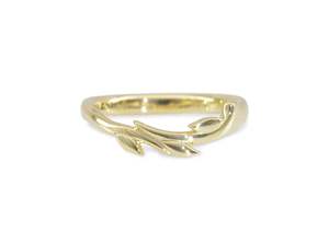 All Non Weta And Non Ole Lynggard: J3343 Vine & Leaf Band, Yellow Gold