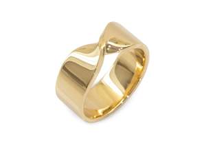 Custom Twist Ring, Yellow Gold