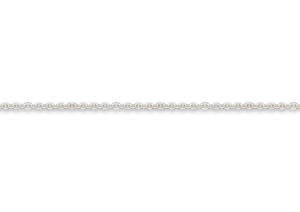 Fine Cable Chain, White Gold
