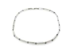Gold Chains: Hand Crafted Block Chain, White Gold & Platinum