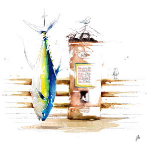 Fish Art Nz: Yellow Fin Tuna Canvas Print