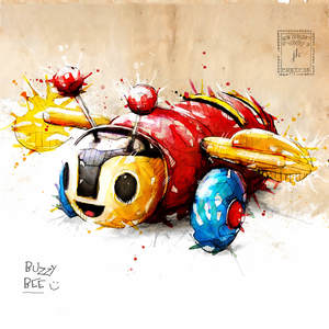 Buzzy Bee Canvas Print