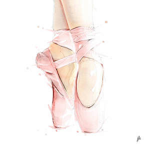 Ballet Shoes Canvas Print