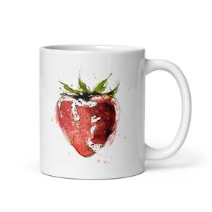 Mugs: Strawberry Glossy Mug