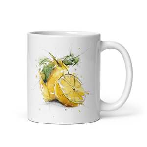 Mugs: Lemon Glossy Mug