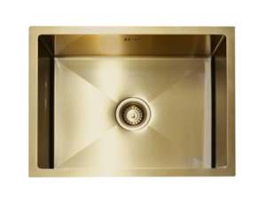 Luxury Single Bowl Kitchen Sink 590x450mm - Gold- JSG2418 - Jerry Kitchen & Bath