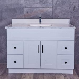 Products: White Freestanding Vanity 1200mm - Solid Wood - Jerry Kitchen & Bath