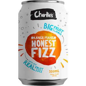 Cold Drinks: Charlie's Honest Fizz Orange-Mango - 320mL