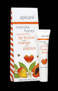 Apicare MANGO & PAPAYA LIP BUTTER WITH SPF15