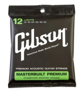 Gibson 12 Masterbuilt Premium Phosphor Bronze Acoustic Guitar Strings