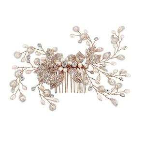 Veils Head Pieces: Crystal Extravagance Hair Comb