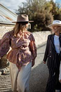 Blouses: At Long Last Blouse - Raspberry Floral
