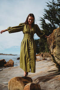 Dresses: At Long Last Dress - Caper