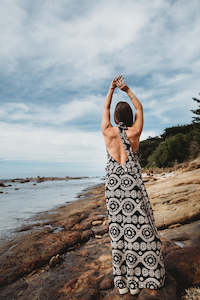 Till The End Dress - Black Anglaise