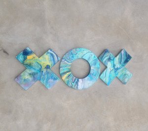 X O X Triptych - Oceans - Jessie Christieson Art