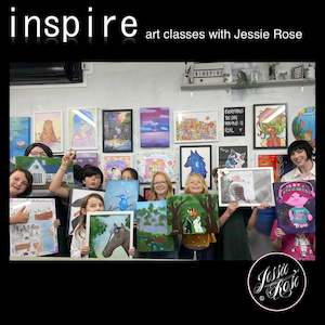 Inspire Art Classes Term 3: Term 3 - Ages 8-15 yrs. Tuesday 11.30am-1pm