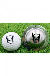 Golf Ball Marker: Wolverine Mask Golf Ball Custom Marker