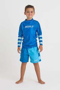 Kids Swim: Jetpilot Slime Kids LS Rashie - Blue
