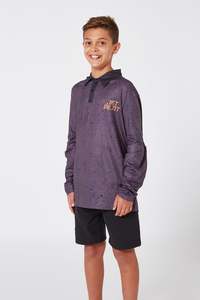 Kids Swim: Jetpilot Venture Youth Fishing Shirt - Black