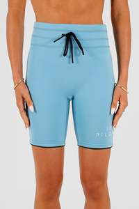 Jetpilot Corp 7" High Waisted Neoprene Short - Blue