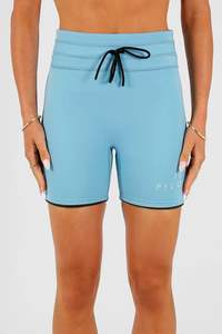 Jetpilot Womens All: Jetpilot Corp 5" High Waisted Neoprene Short - Blue