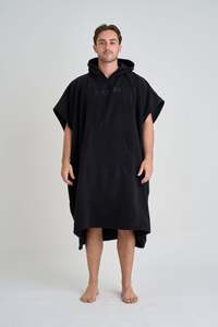 Jetpilot Venture Unisex Hoodie Towel - Black