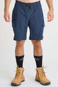 Jetpilot Workwear Jet Lite: Jet-Lite Hybrid Utility Short - Navy